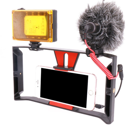 Compatible With Apple, Ulanzi Handheld Smartphone Video Rig Case For Samsung,Phone Rig Stabilizer For Live Stream Youtube Filmmaking Vlogger