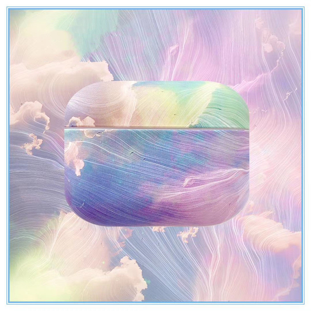 Compatible with Apple, Compatible with Apple , Ins Sky Cloud Airpods Pro Protective Sleeve Female Models Suitable For Apple Earphone Sets Airpods 2 Hard Shell