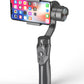 Compatible with Apple, Handheld Phone Gimbal Stabilizer 3-Axis PTZ Tripod Anti-Shake for Smartphone Vlog